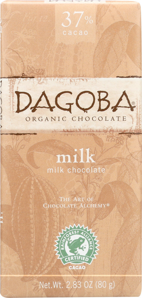 Dagoba, Milk Chocolate - 810474001614