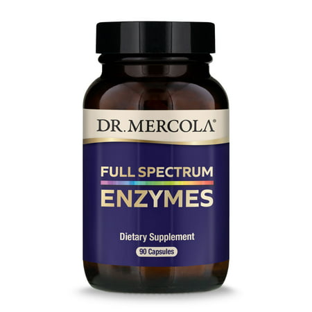 Dr. Mercola Full Spectrum Enzymes Dietary Supplement 30 Servings (90 Capsules) - 810487030908