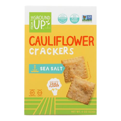 From The Ground Up - Cauliflower Crackers - Original - Case Of 6 - 4 Oz. - 810571030043