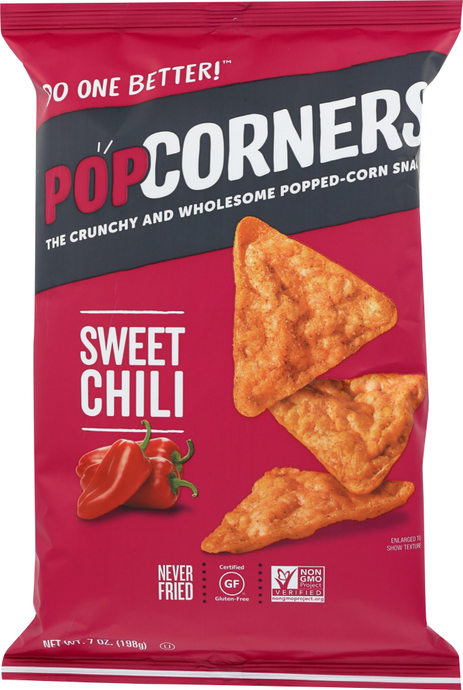 POPCORNERS: Corn Chips Sweet Hot Chili, 7 oz - 0810607020741