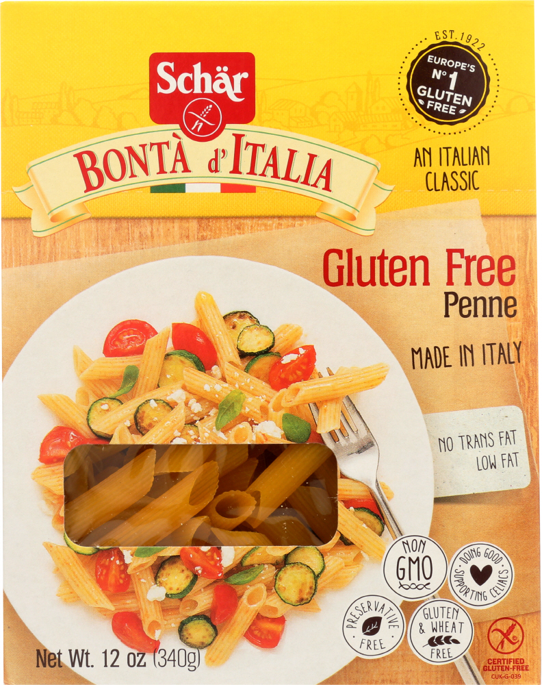 SCHAR: Penne Pasta Gluten Free, 12 oz - 0810757010043