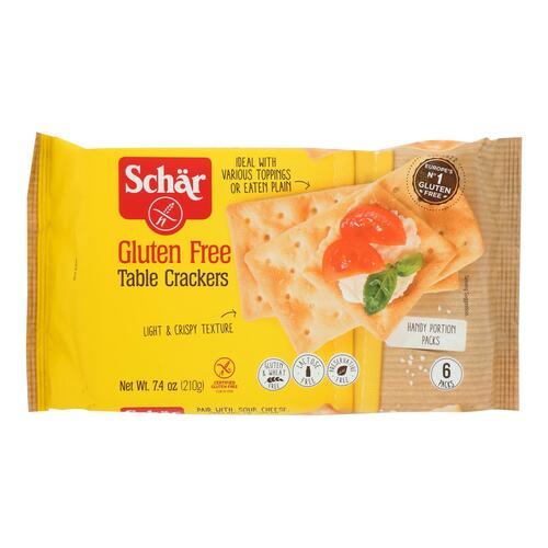 SCHAR: Table Crackers Gluten Free, 7.4 oz - 0810757010067