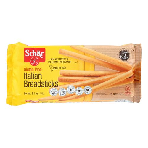 SCHAR: Italian Gluten Free Wheat Free Breadsticks, 5.3 Oz - 0810757010074