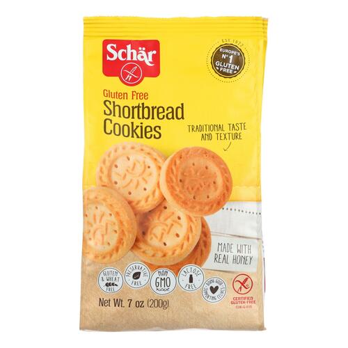 Schar Shortbread Cookies Gluten Free - Case Of 12 - 7 Oz. - 810757010135