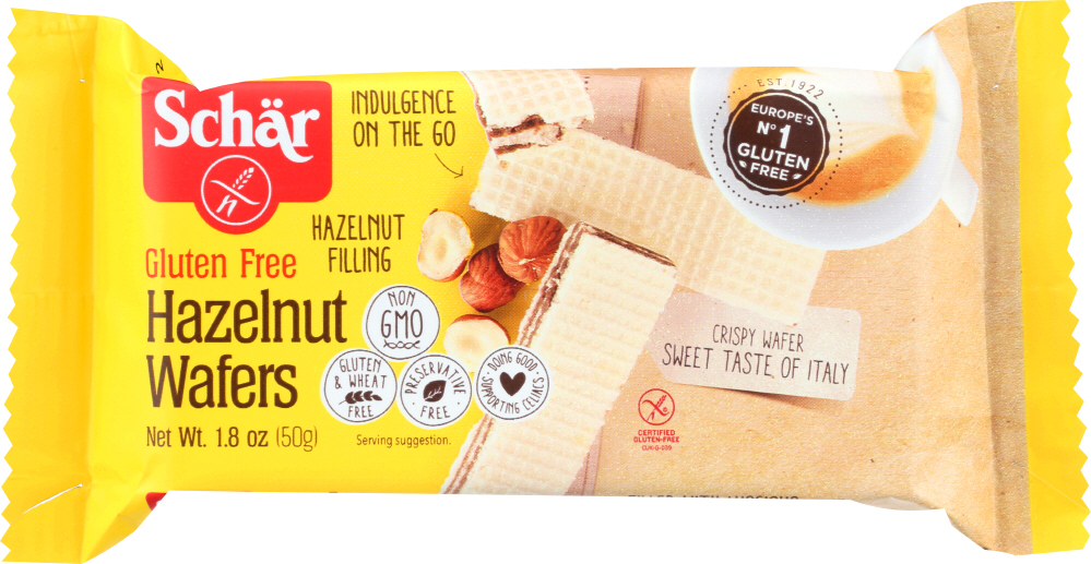 Gluten Free Hazelnut Wafers - 810757010166