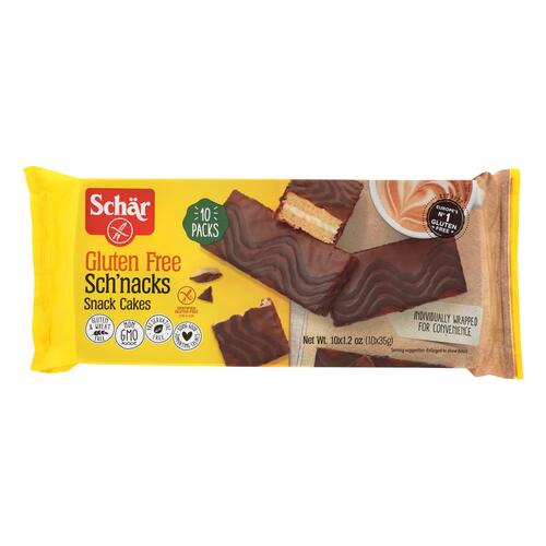 Schar Sch'nacks Chocolate Covered Snack Cakes - Case Of 6 - 12.3 Oz. - 810757010920