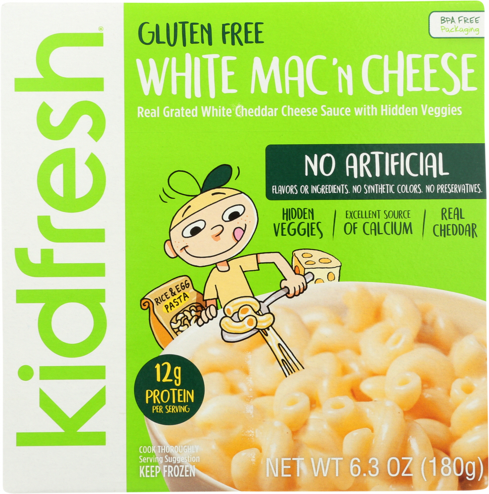 KIDFRESH: Gluten Free White Mac N’ Cheese, 6.30 oz - 0810882010628