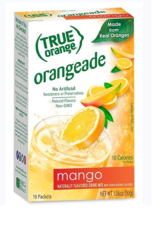 True Orange, Drink Mix, Mango, Orange - 810979004318