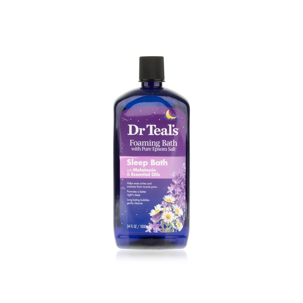 Dr. Teal's foaming bath sleep melatonin 1000ml - Waitrose UAE & Partners - 811068019732