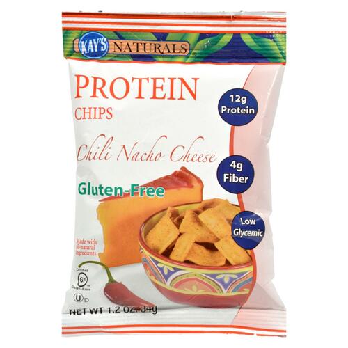 Kay's Naturals Better Balance Protein Chips Chili Nacho Cheese - 1.2 Oz - Case Of 6 - 811178009074