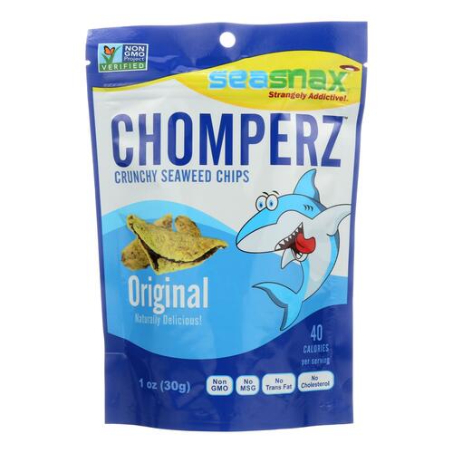 SEA SNAX: Chip Seaweed Chomperz Original, 1 oz - 0811201020205