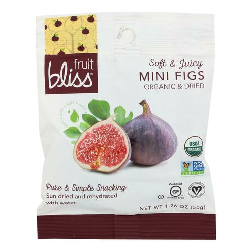 Fruit Bliss - Organic Turkish Mini Figs - Mini Figs - Case Of 12 - 1.76 Oz. - 0811406020055