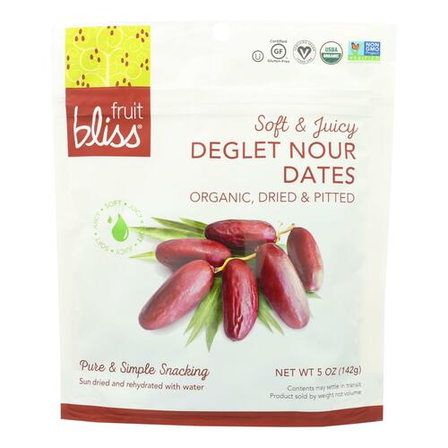 FRUIT BLISS: Organic Deglet Nour Dates, 5 oz - 0811406020079