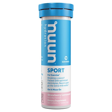 nuun Hydration Sport Drink Vegan Tabs - Strawberry Lemonade 10ct - 811660020457