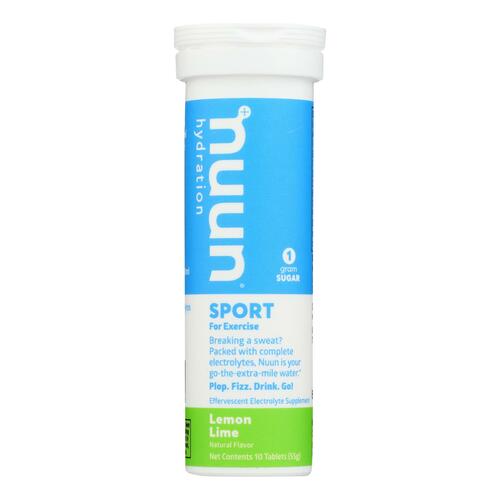 Nuun Hydration Nuun Active - Lemon And Lime - Case Of 8 - 10 Tablets - 0811660020501