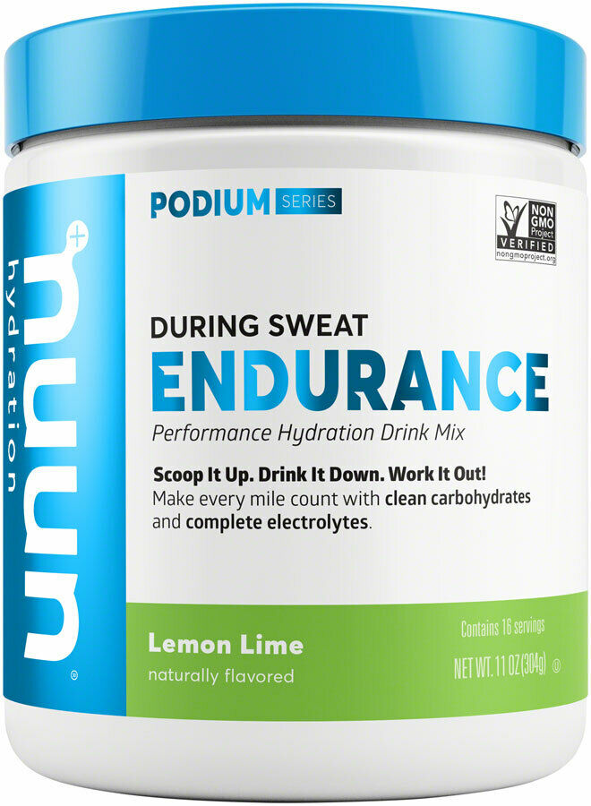 Nuun Endurance: Lemon Lime Hydration Drink Mix Non-GMO (16-Serving Canister) - 811660022376