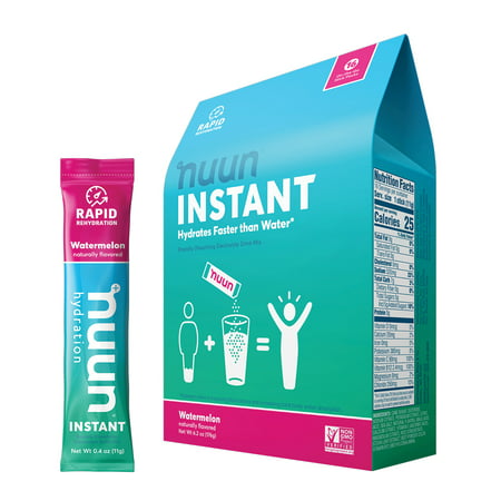 Electrolyte Powder Packets for Rapid Hydration | Nuun Instant (Watermelon, 16 Servings) (B08CL54V2Z) - 811660023175