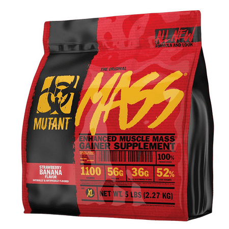 Mutant Mass Weight Gainer Protein Powder – Build Muscle Size and Strength 5 Lb - 811662020066