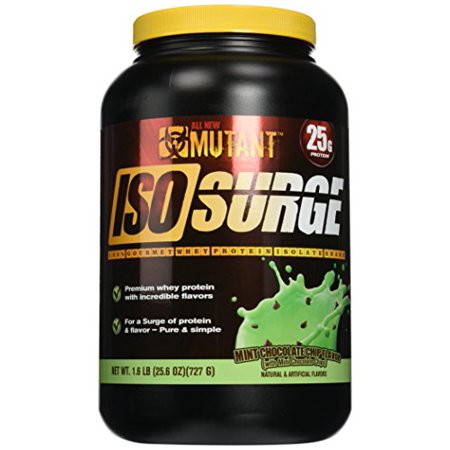 Mutant Iso Surge Protein Isolate Powder, Mint Chocolate Chip, 1.6 Pound - 811662021797