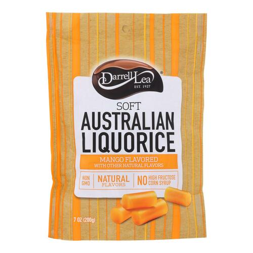 Darrell Soft Eating Liquorice - Mango - Case Of 8 - 7 Oz. - 811737007534