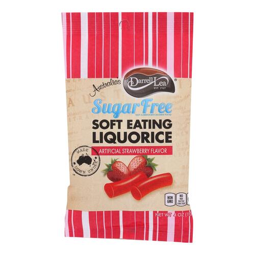 Darrell - Liquorice Sugar Free Strawberry - Case Of 8 - 4 Oz - 811737079517