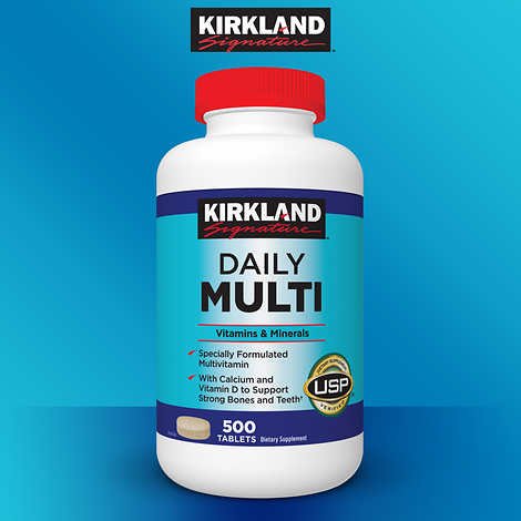 Kirkland Signature Daily Multi 500 Tablets - 811851769820