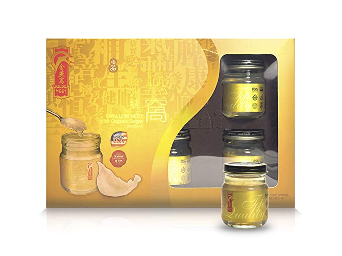  Gift Pack Premium Bird’s Nest Soup - 6 bottles x 75ml (2.5 oz.) (Original)  - 811869031001