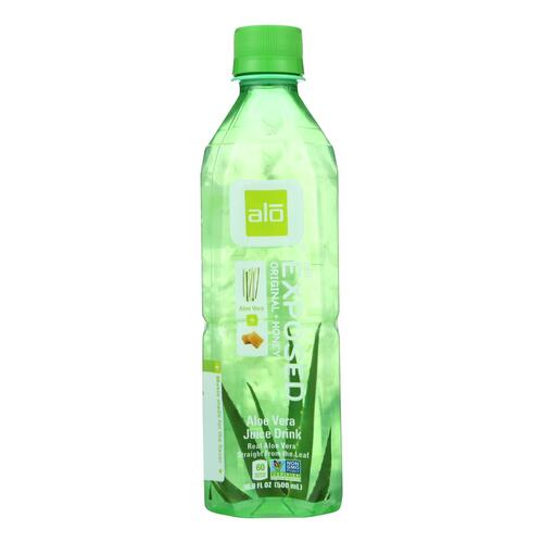 Alo Original Exposed Aloe Vera Juice Drink - Original And Honey - Case Of 12 - 16.9 Fl Oz. - 0811955011016