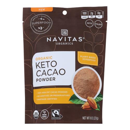 Navitas Organics - Cacao Powderketo - Case Of 6-8 Oz - 811961022266