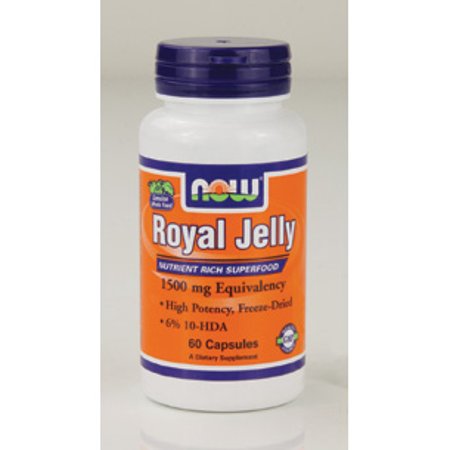 NOW, Royal Jelly 1500 mg 60 caps - 812122010559