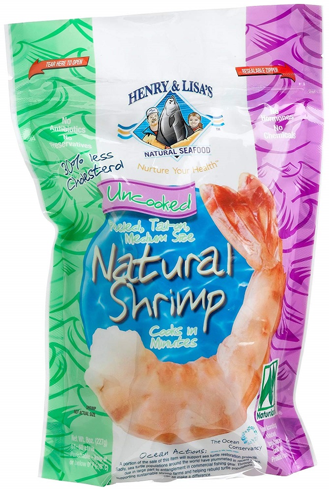 HENRY & LISAS: Uncooked Natural Shrimp, 8 oz - 0812410000194