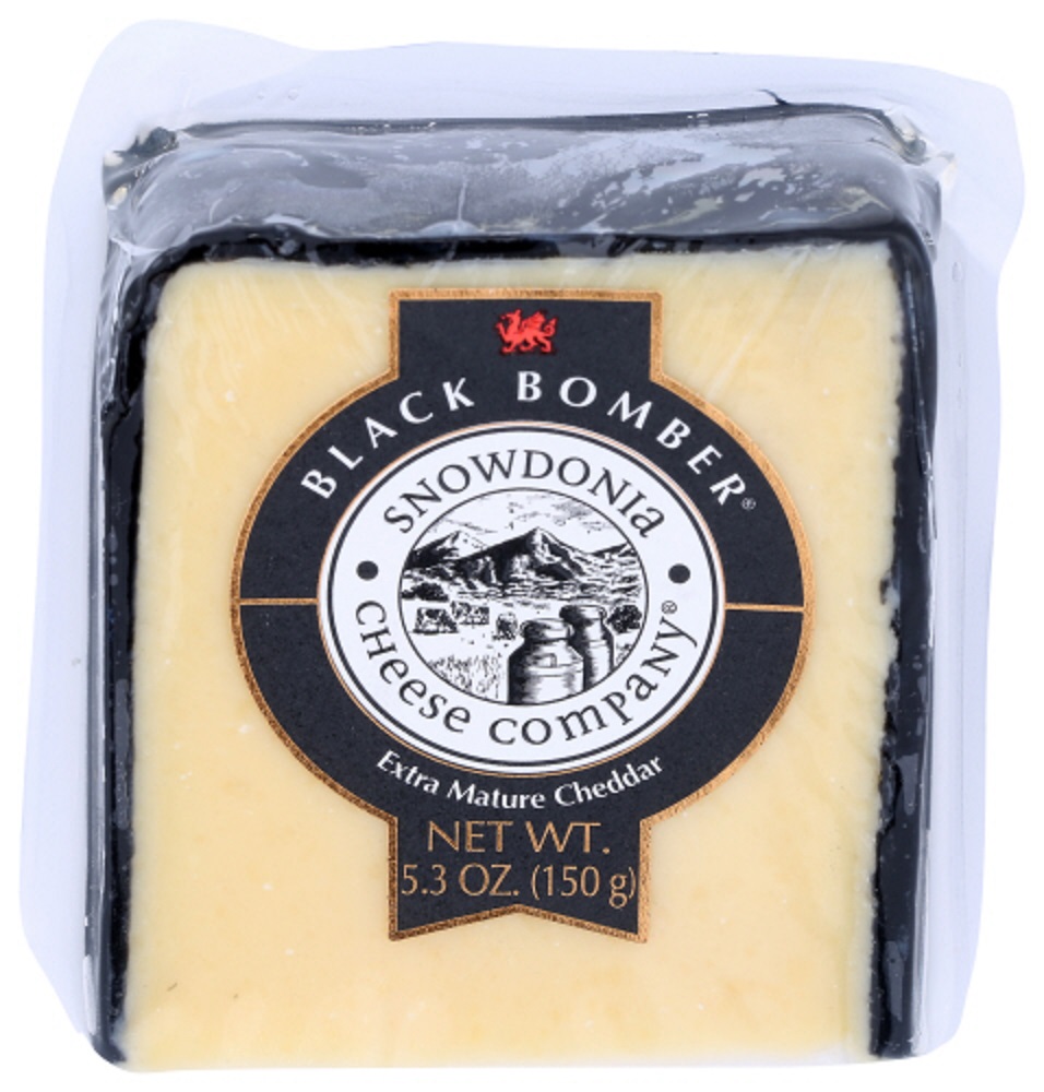SNOW DONIA: Black Bomber Cheddar Cheese, 5.3 oz - 0812469020280