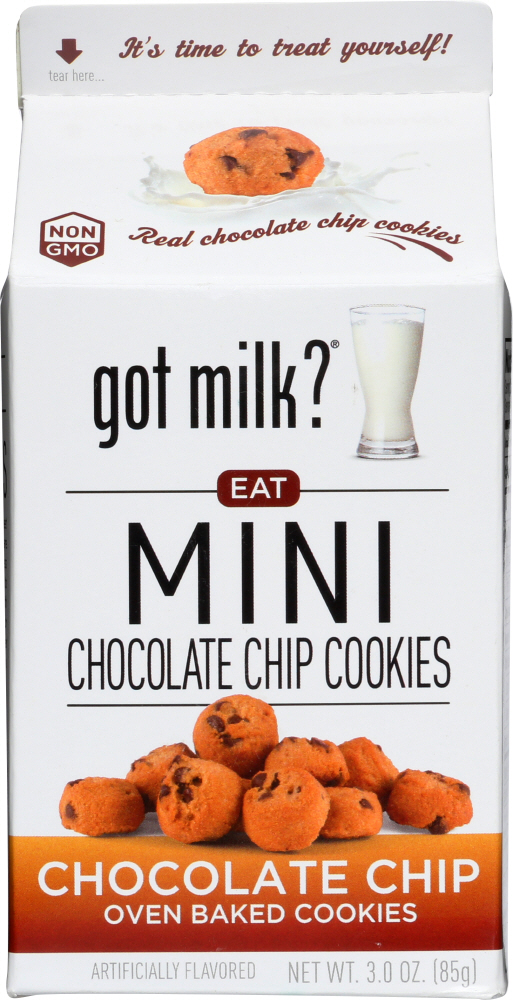 GOT MILK: Cookies Mini Chocolate Chip, 3 oz - 0812590020944