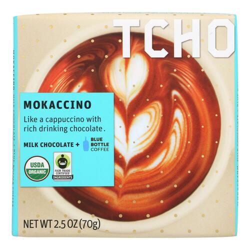 Tcho Chocolate Milk Chocolate Bar - Mokaccino - Case Of 12 - 2.5 Oz. - 812603017855