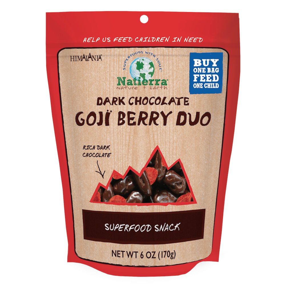 NATIERRA: Dark Chocolate Goji Berries Duo, 6 oz - 0812907013102