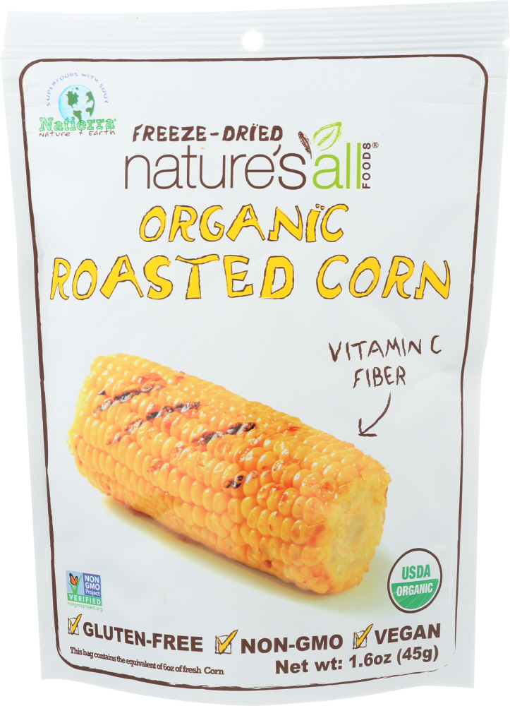NATIERRA: Freeze-Dried Roasted Corn, 1.6 oz - 0812907014512