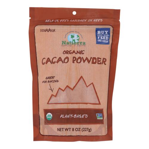 Natierra Organic Cacao Powder - Case Of 6 - 8 Oz - 0812907014741