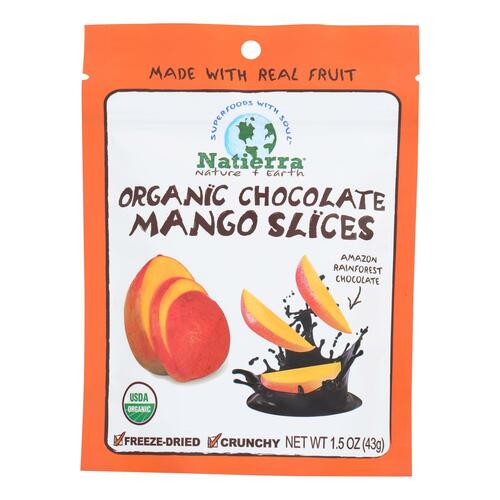 Organic Chocolate Mango Slices, Chocolate - 812907015120