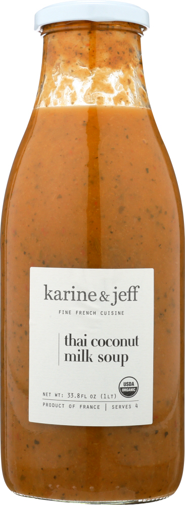 KARINE & JEFF: Soup Thai Coconut Milk, 33.8 oz - 0812988020723