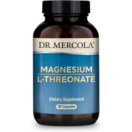 Dr. Mercola Magnesium L-Threonate 2 000 mg Per Serving 30 Servings (90 Capsules) - 813006017787