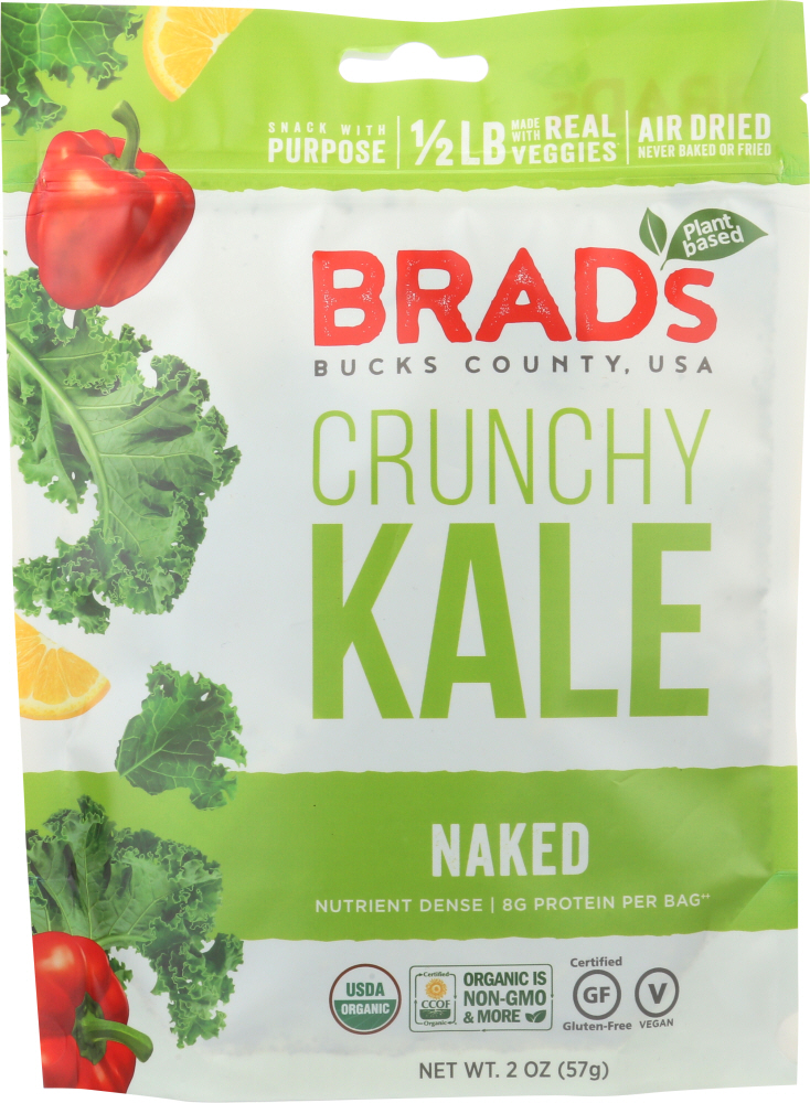 Brad's Plant Based - Raw Crunch - Naked - Case Of 12 - 2 Oz. - 813104020016