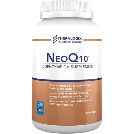 Theralogix NeoQ10 High Absorption CoQ10 Supplement 125mg Coenzyme Q10 90 Day Supply - 813349010551