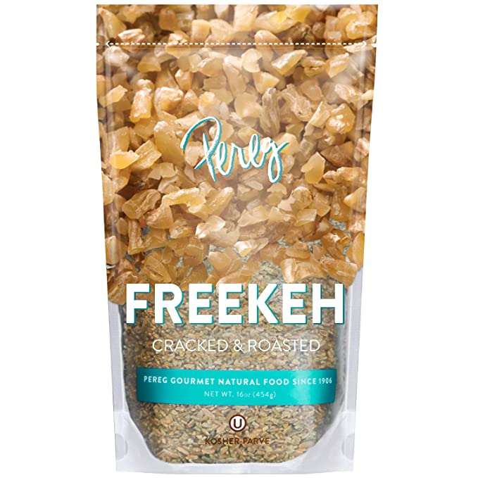  Freekeh Cracked Wheat (16oz) - Whole Grain Roasted Green Wheat - Healthy Ancient Supergrain Farik - Rich In Proteins & Fibers - Easy To Cook Rice Alternative  - 813568002795