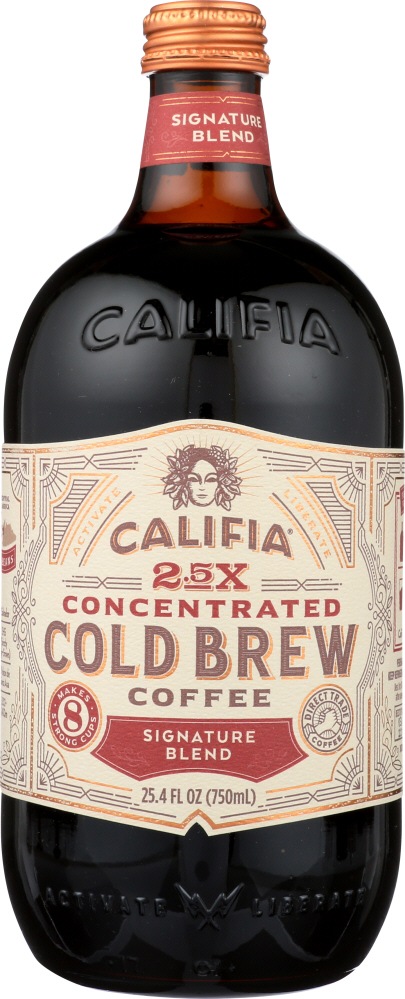 CALIFIA: Concentrated Cold Brew Coffee Signature Blend, 25.4 oz - 0813636020829