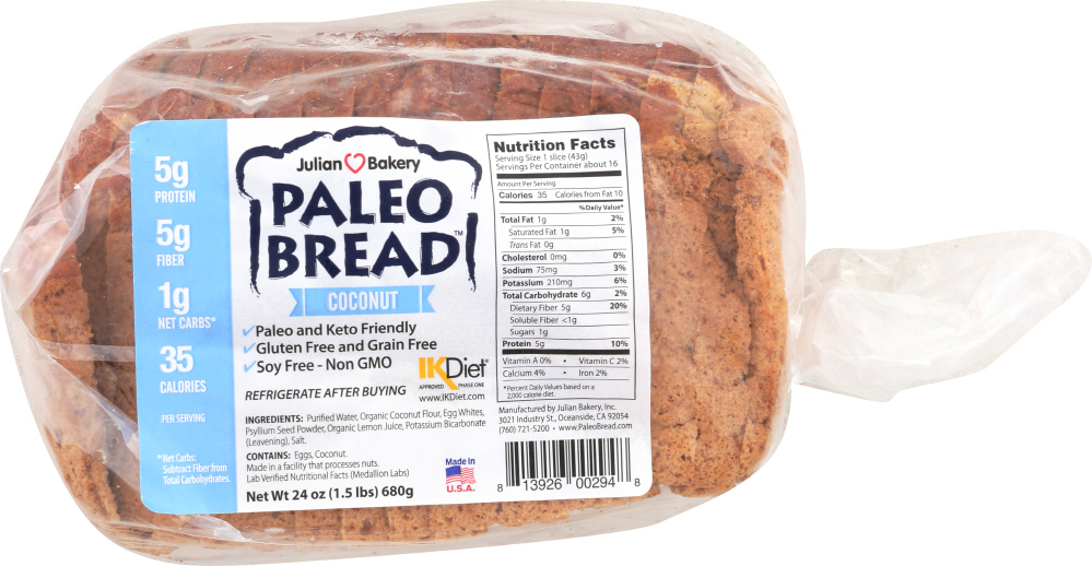 Julian Bakery, Paleo Bread - 813926002948
