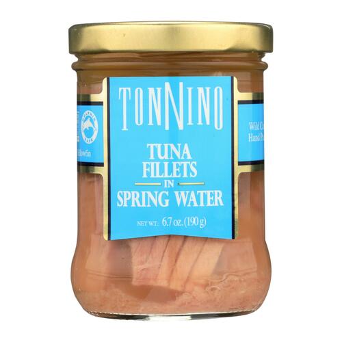 Tonnino Tuna Fillets - Spring Water - Case Of 6 - 6.7 Oz. - 813958009908