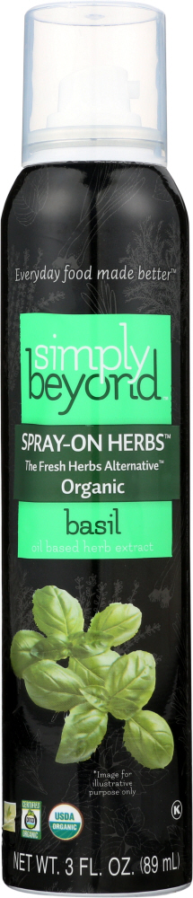 Simply Beyond, Organic Spray On Herbs Basil Oil Based Herb Extract - 813997021503