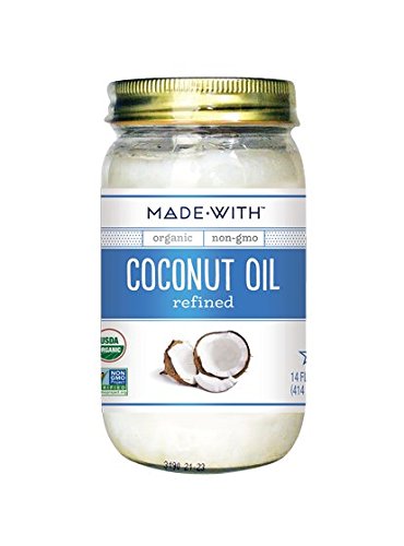 Made With Brand Organic Coconut Oil Refined, 14 Oz (Pack of 6)  - 814343020058