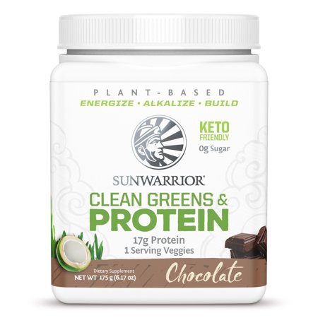 Sun Warrior Clean Greens & Protein Chocolate - 175 Grams - 814784027616