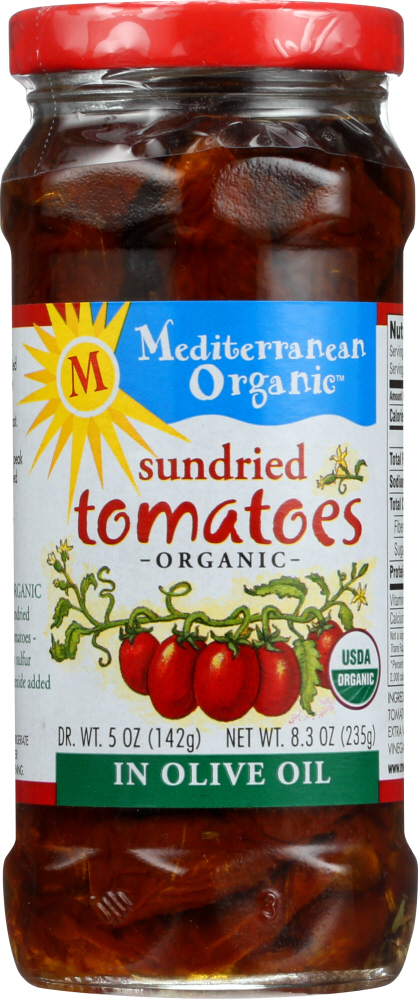 MEDITERRANEAN ORGANICS: Tomato Sundried in Olive Oil, 8.5 oz - 0814985000074